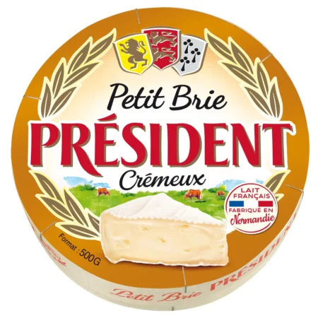 Fromage Petit Brie PRESIDENT la boîte de 500g