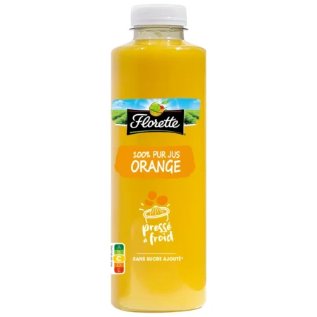 Jus d'oranges de méditerrannée pressé à froid FLORETTE La bouteille de 700ml
